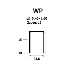 Скоба крепежная WP/28 мм (10)